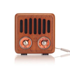 Walnut Solid Wood Retro Bluetooth Speaker (Option: Cherry wood)