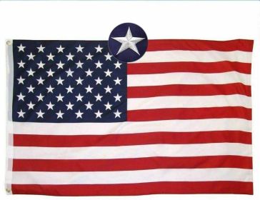 American Flag 10x15 ft 8x12 ft 6x10 ft 5x8 ft 4x6 ft 3x5 ft  2x3 ft Outdoor Heavy Duty Embroidered Stars USA Flag Sewn Stripes Fade Resistance Brass G (size: 3x5ft)